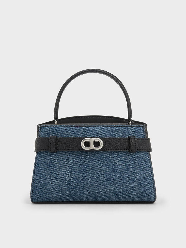 Aubrielle Croc-Effect Top Handle Bag