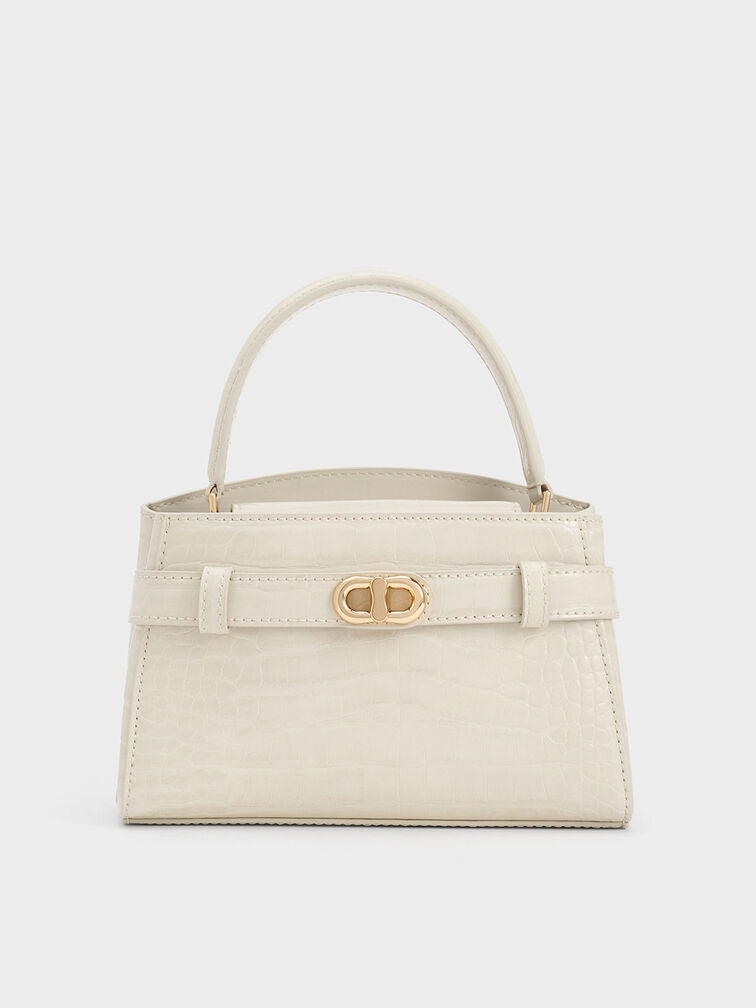 Aubrielle Croc-Effect Top Handle Bag