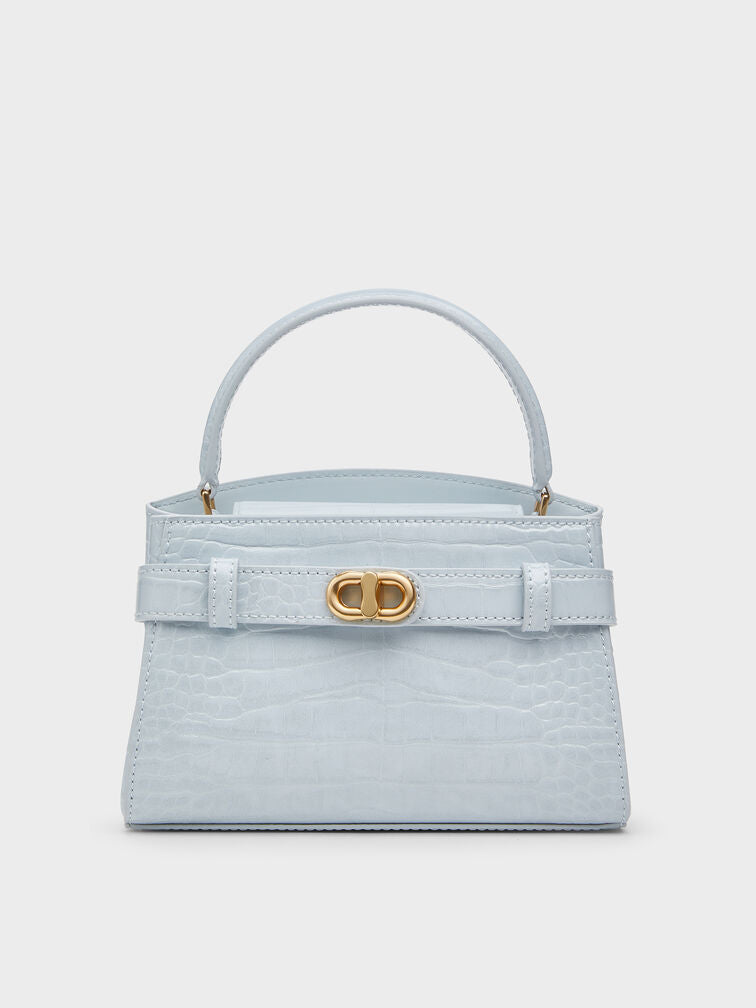 Aubrielle Croc-Effect Top Handle Bag