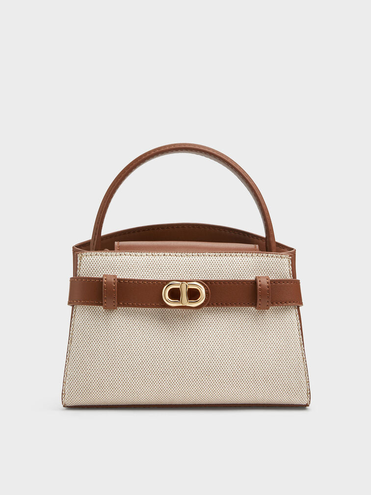 Aubrielle Croc-Effect Top Handle Bag